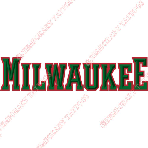 Milwaukee Bucks Customize Temporary Tattoos Stickers NO.1078